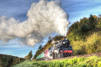 Картинка техника паровозы локомотив состав