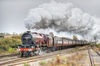 Картинка техника паровозы локомотив состав