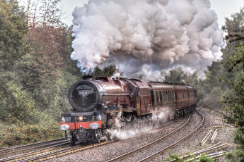 Картинка техника паровозы локомотив состав