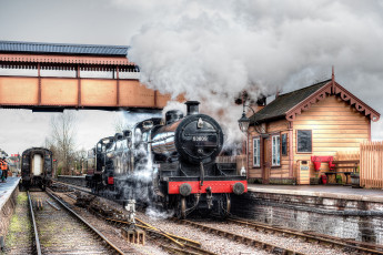 Картинка техника паровозы локомотив состав