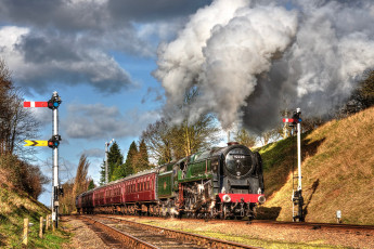 Картинка техника паровозы локомотив состав