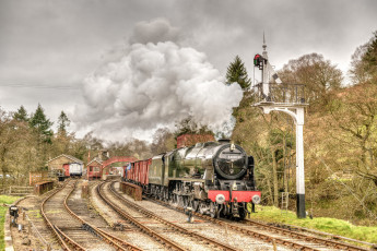 Картинка техника паровозы состав локомотив