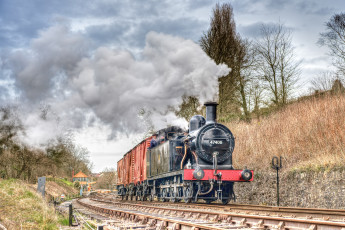 Картинка техника паровозы состав локомотив