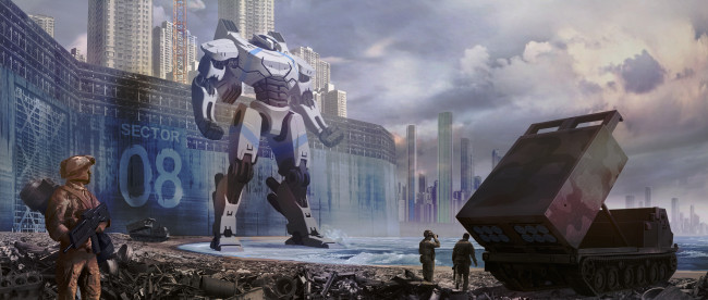Обои картинки фото фэнтези, роботы,  киборги,  механизмы, pacific, rim