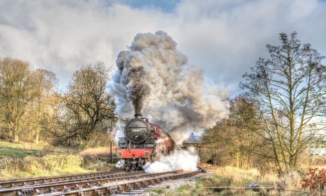 Обои картинки фото техника, паровозы, состав, локомотив