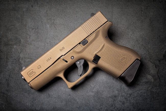 Обои картинки фото glock 43, оружие, пистолеты, ствол
