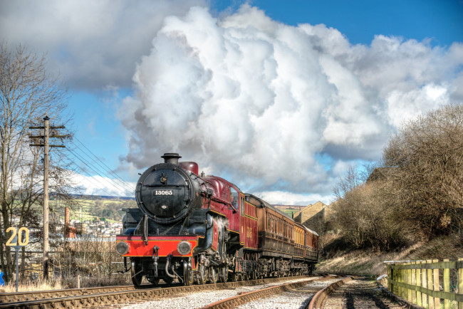 Обои картинки фото техника, паровозы, состав, локомотив