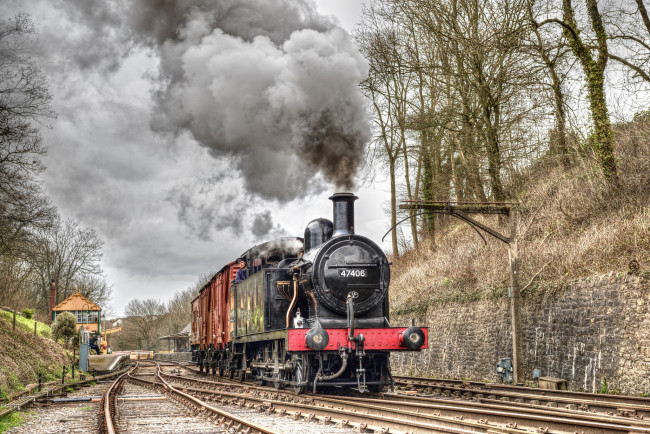 Обои картинки фото техника, паровозы, состав, локомотив