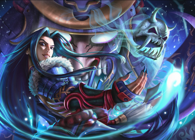 Обои картинки фото аниме, onmyouji, susabi, дух, магия, демон, art