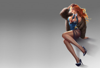 Картинка рисованное люди девушка