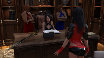 Картинка 3д+графика фантазия+ fantasy девушки взгляд фон