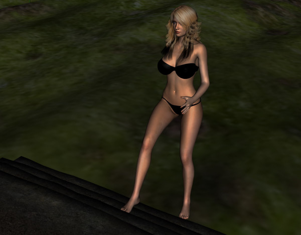 Обои картинки фото 3д графика, люди , people, девушка, взгляд, фон