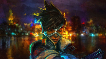 Картинка видео+игры overwatch tracer