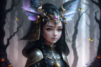 Картинка фэнтези девушки нейросети графика нейроарт ai art нейронные сети рисунки нейро искусство