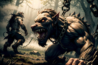 Картинка фэнтези существа нейросети графика нейроарт ai art нейронные сети рисунки нейро искусство