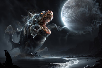 Картинка фэнтези существа нейросети графика нейроарт ai art нейронные сети рисунки нейро искусство