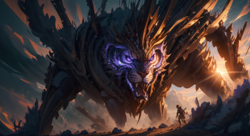 Картинка фэнтези существа нейросети графика нейроарт ai art нейронные сети рисунки нейро искусство