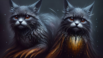 Картинка фэнтези существа нейросети графика нейроарт ai art нейронные сети рисунки нейро искусство