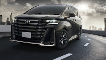 Картинка toyota+vellfire+z+premier+2023 автомобили toyota тойота веллфайр минивэн черный vellfire z