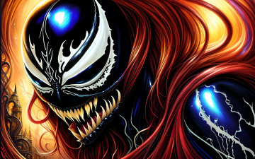 Картинка рисованное комиксы нейросети графика нейроарт ai art нейронные сети рисунки нейро искусство venom веном