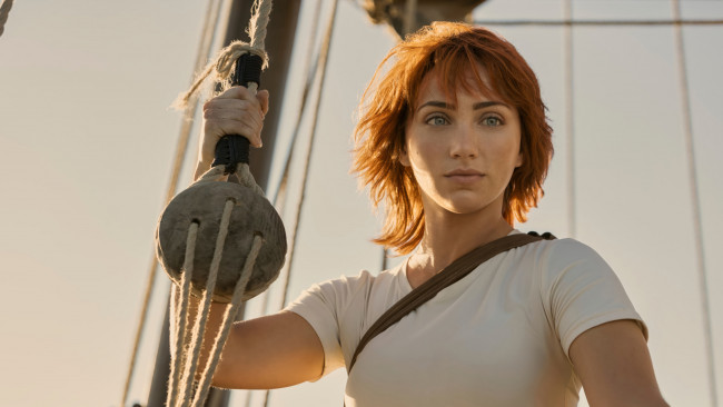 Обои картинки фото one piece , сериал 2023 – , кино фильмы, -unknown , другое, one, piece, фэнтези, комедия, боевик, сериал, emily, rudd, кадры, новинки, кино