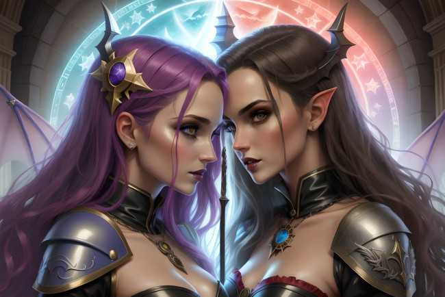 Обои картинки фото фэнтези, эльфы, нейросети, графика, нейроарт, ai, art, нейронные, сети, рисунки, нейро, искусство