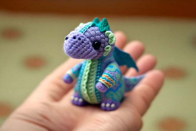 Обои картинки фото разное, ремесла,  поделки,  рукоделие, нейросети, графика, нейроарт, ai, art, нейронные, сети, рисунки, нейро, искусство, вязаный, дракон