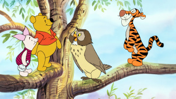 Картинка winnie+the+pooh+ 2011 мультфильмы winnie+the+pooh winnie the pooh медвежонок винни и его друзья пух анимация мультфильм уолт дисней мультсериал студия производитель пятачок тигра сова деревья листья кадры из фильма