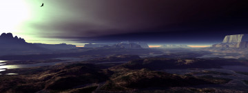 Картинка wetlands of sinearer 3д графика nature landscape природа