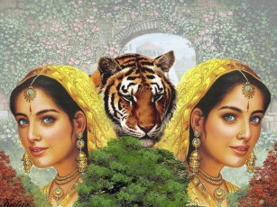 Картинка indian woman разное