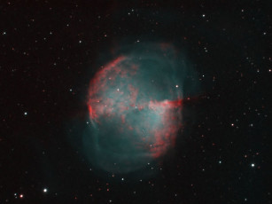 Картинка m27 космос галактики туманности