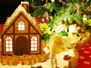 обоя праздничные, подарки, коробочки