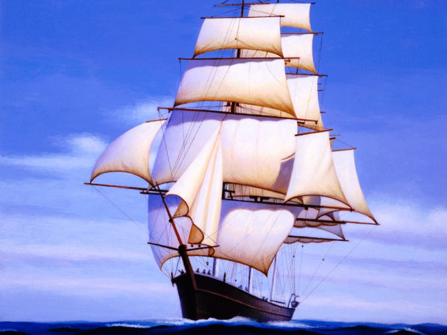 Обои картинки фото корабли, рисованные