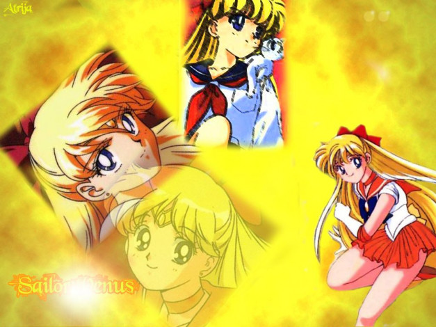 Обои картинки фото сейлор, венера, аниме, sailor, moon