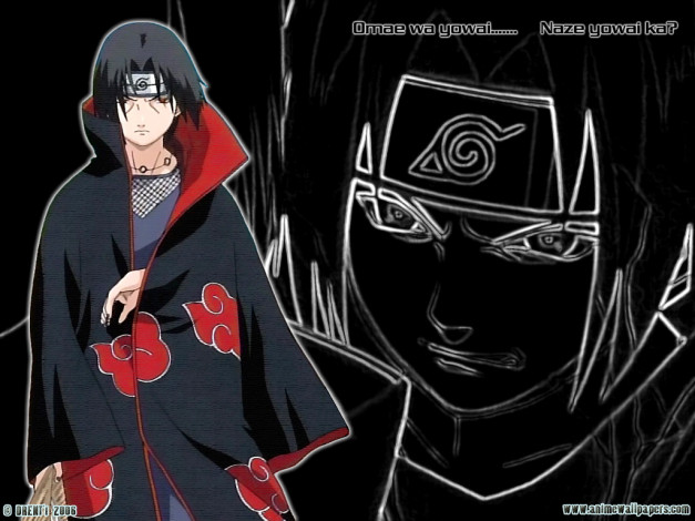 Обои картинки фото аниме, naruto, uchiha, itachi, akatsuki, shinobi
