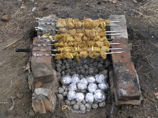 Картинка еда шашлык барбекю