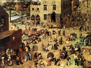 Картинка pieter bruegel игры детей рисованные