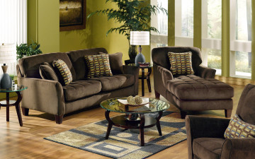 обоя интерьер, гостиная