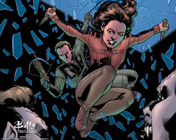 Обои картинки фото buffy, the, vampire, slayer, рисованные, комиксы