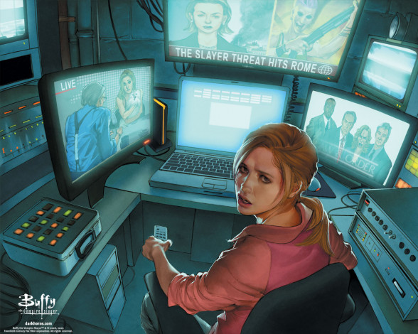 Обои картинки фото buffy, the, vampire, slayer, рисованные, комиксы