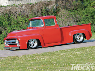 Картинка 1956 ford f100 автомобили custom pick up