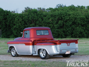Картинка 1957 chevrolet truck автомобили custom pick up