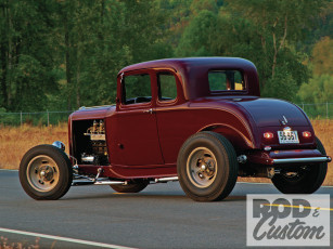 Картинка chevy powered deuce автомобили custom classic car power