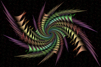 Картинка 3д графика fractal фракталы фрактал