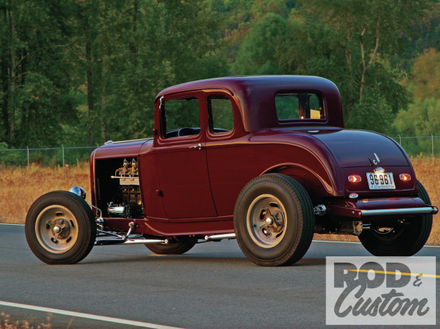 Обои картинки фото chevy, powered, deuce, автомобили, custom, classic, car, power