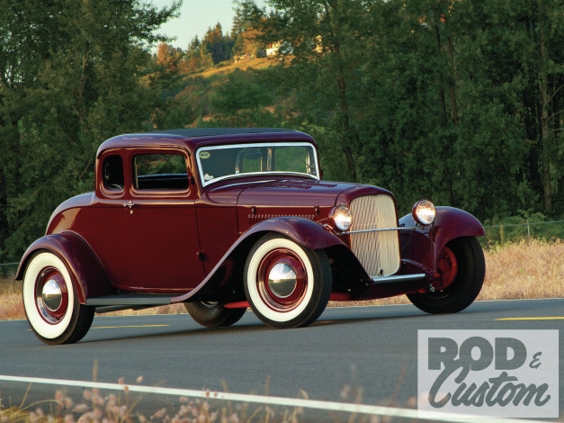 Обои картинки фото chevy, powered, deuce, автомобили, custom, classic, car, power