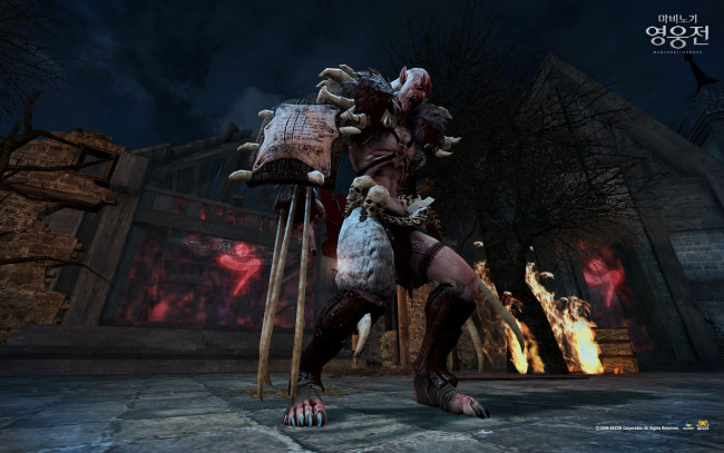 Обои картинки фото видео, игры, vindictus, существо, черепа