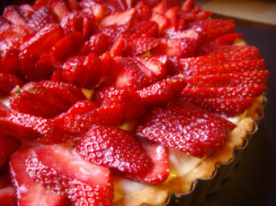 Картинка еда пироги пирог клубника