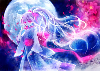 Картинка аниме *unknown другое девушка национальная одежда