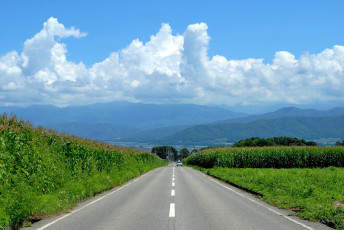 Картинка природа дороги облака